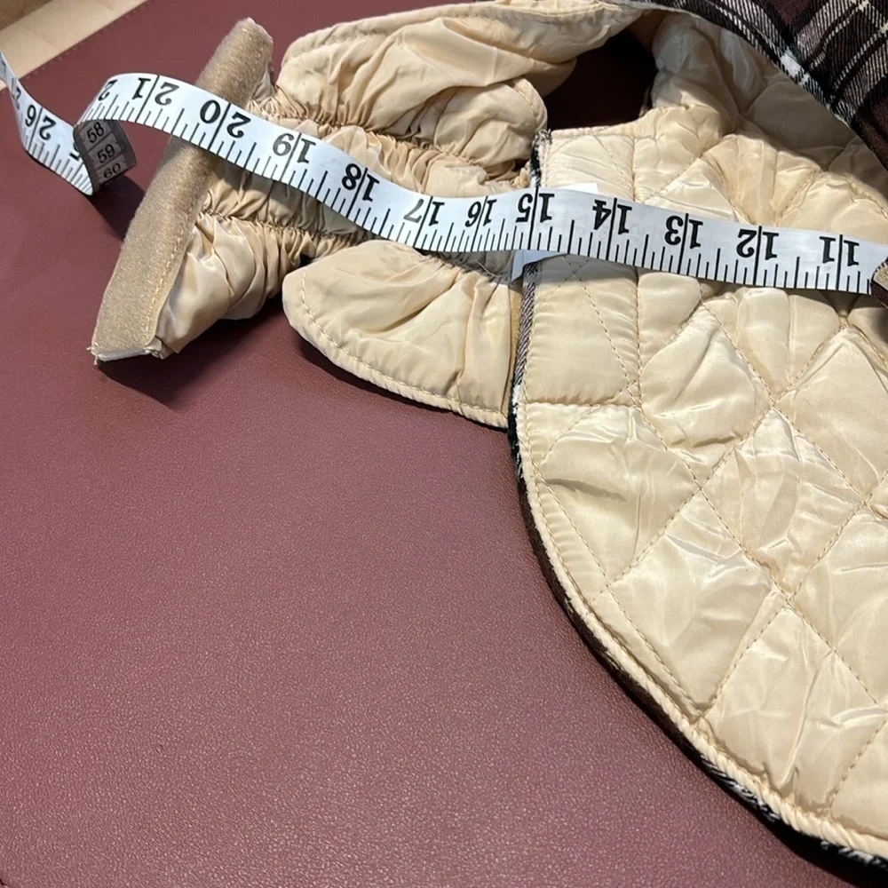 Warm Dog Coat, Reversible Jacket, Waterproof, Winter Coat, Brown British